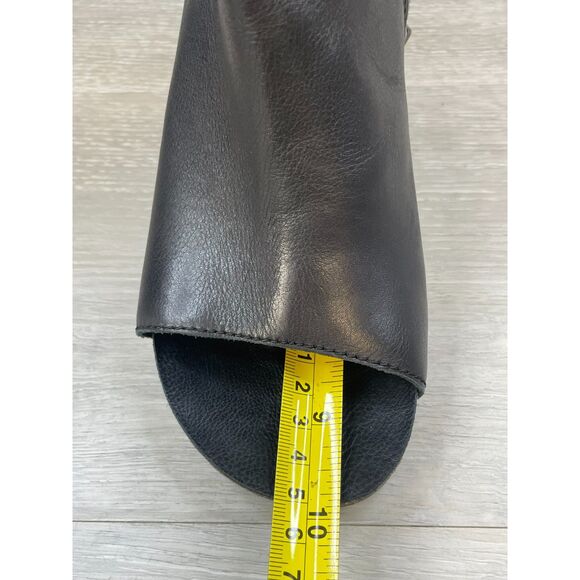 OTBT Vagabond Women's 7.5 Black Bootie Leather Boot Ankle Boho Chunky Festival - Picture 8 of 10